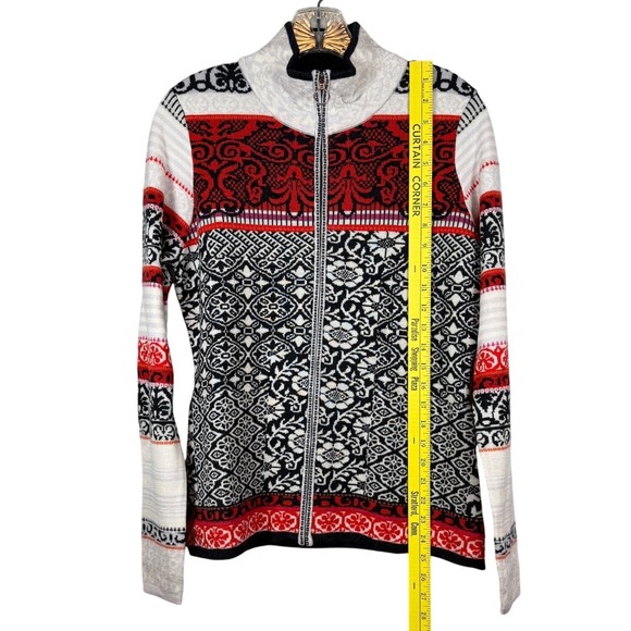 Icelandic Design 100% Merono Wool Sweater, Full Zip, Size Medium - Picture 5 of 9